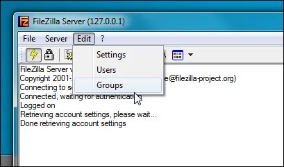 FileZilla là gì? Cách sử dụng FileZilla để trao đổi dữ liệu với hosting 49 Tạo group trên FileZilla Server