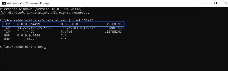 Hướng dẫn đổi Port remote desktop Windows (Port 3389) và kết nối sau khi đổi cổng nhanh chóng 26 Kiểm tra port RDP mới đang hoạt động
