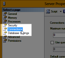 Cách xử lý lỗi SQL cannot connect to server 40 15 select connections 1