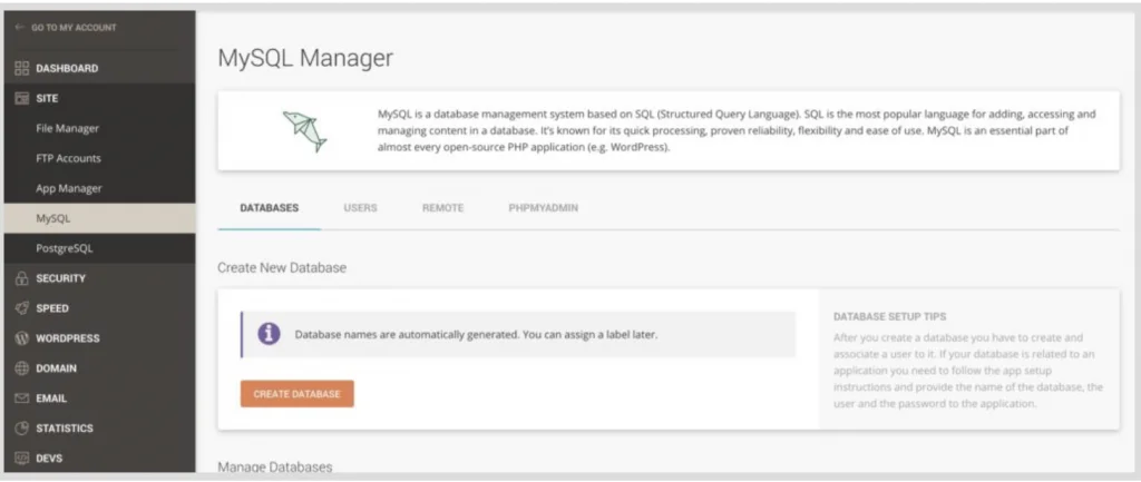 Clone WordPress website bằng Duplicator 37 Tạo CSDL MySQL