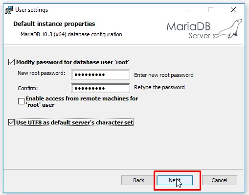 MariaDB là gì? Chi tiết cách cài đặt và kết nối MariaDB nhanh chóng 31 Điền mật khẩu