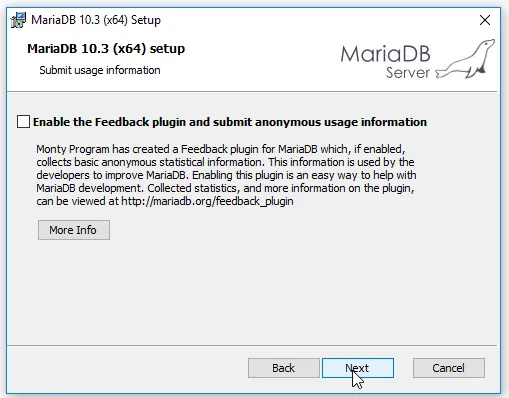 MariaDB là gì? Chi tiết cách cài đặt và kết nối MariaDB nhanh chóng 34 Tiếp tục bấm chọn next để MariaDB install