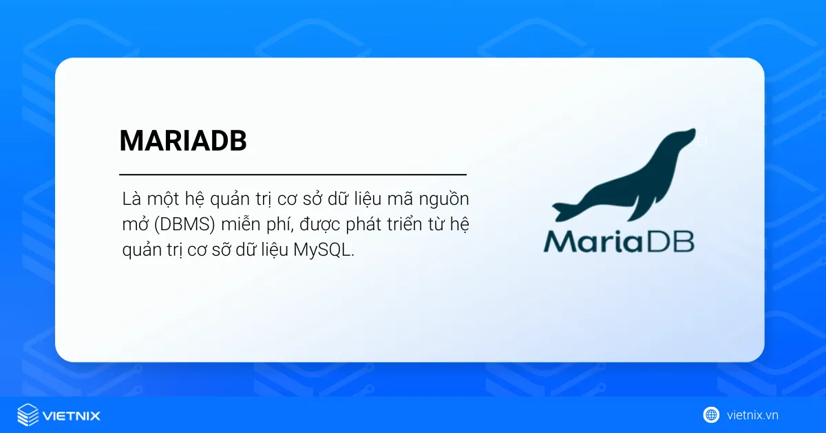 MariaDB là gì? Chi tiết cách cài đặt và kết nối MariaDB nhanh chóng 23 MariaDB là gì?