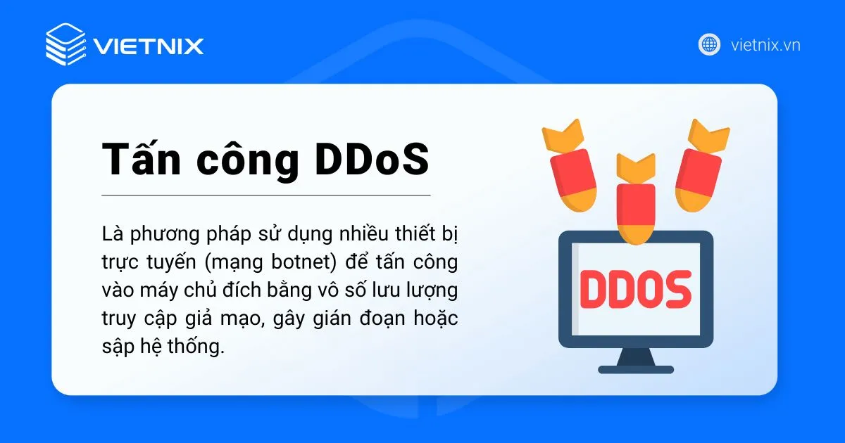 Hướng dẫn chống DDoS cho website, VPS và server hiệu quả nhất 18 Khái niệm tấn công DDoS