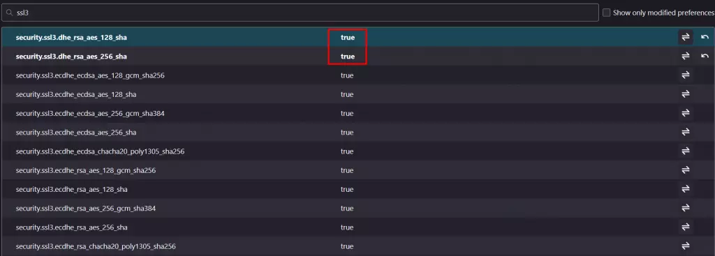 Sửa lỗi "your connection is not secure" trên FireFox đơn giản 47 true 2 file ssl3