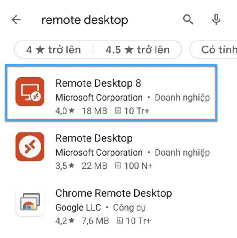 Cài đặt Microsoft Remote Desktop