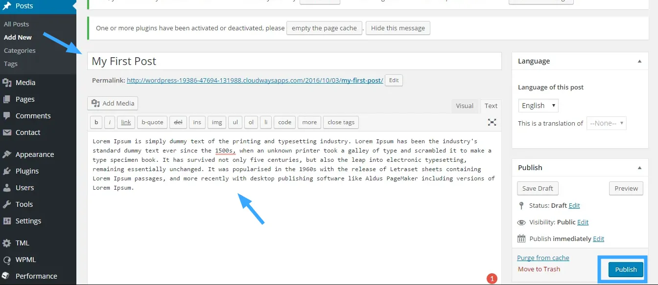WPML là gì? Cách tạo một Website đa ngôn ngữ với WPML 44 Hướng dẫn thêm bài viết tiếng Anh trên website đa ngôn ngữ WPML