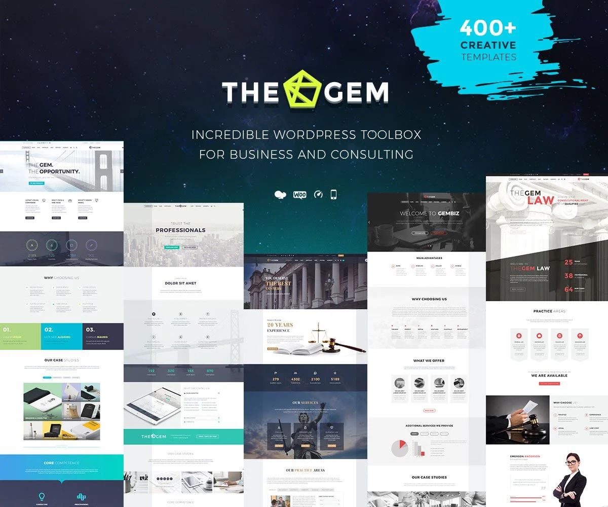 15 theme giới thiệu công ty WordPress được tải nhiều nhất hiện nay 21 Theme TheGem