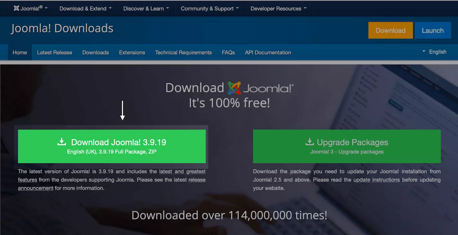 cách cài đặt Joomla