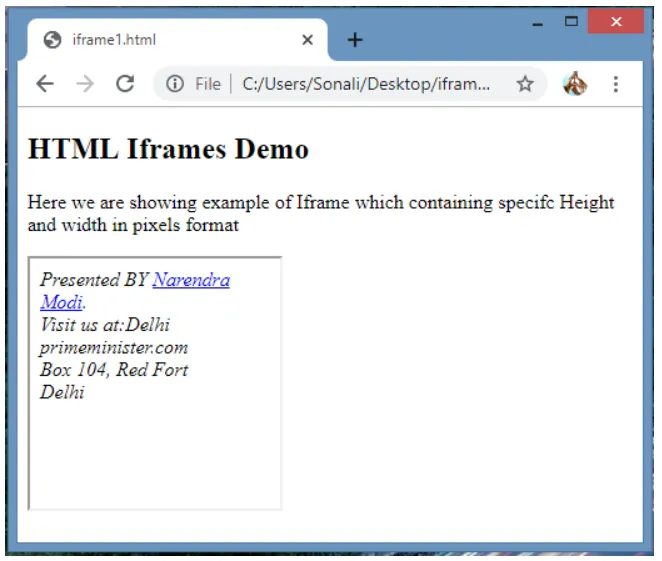 Thẻ iFrame HTML là gì? Cách sử dụng iFrame trong HTML 32 Thuộc tính width và height