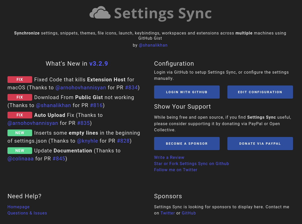 Top 16 các extension hay cho Visual Studio Code cho lập trình viên 35 Extension VScode Setting Sync