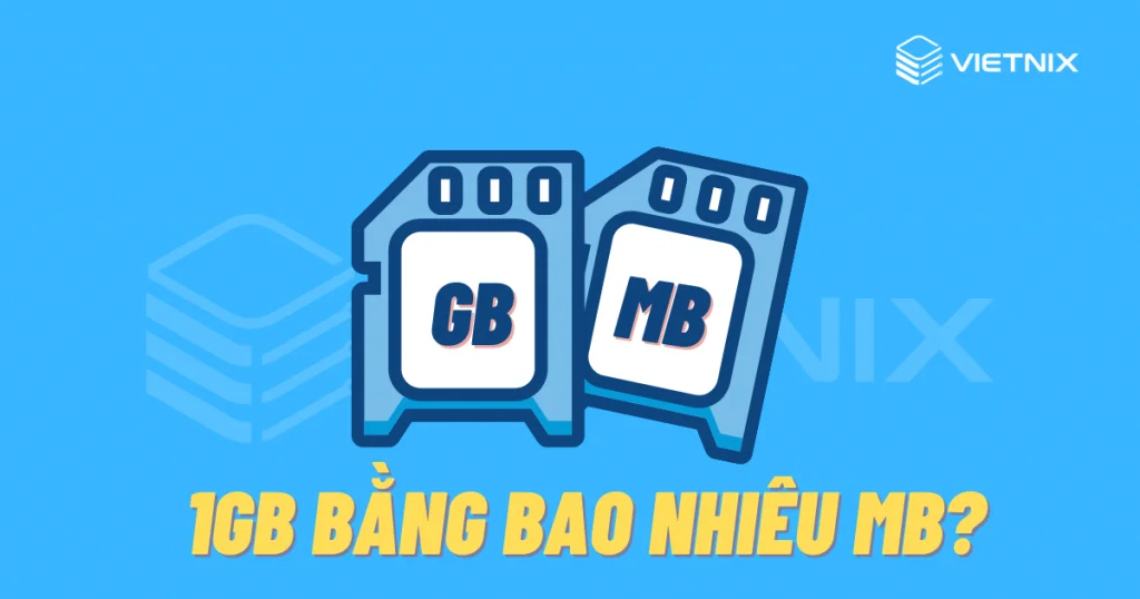 1GB (Gigabyte) = 1024 MB (Megabyte)