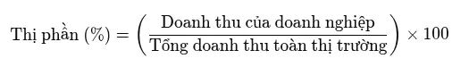 Thị phần là gì? Cách tính thị phần chính xác cho doanh nghiệp 26 Cách tính thị phần theo doanh thu