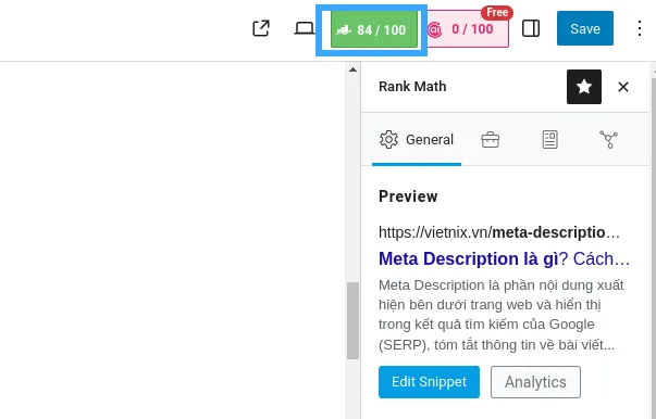 Meta Description là gì? Cách viết thẻ Meta Description hay và chuẩn SEO 22 Thêm thẻ Meta description trong Rank Math SEO