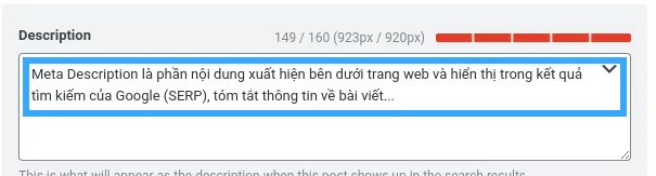 Meta Description là gì? Cách viết thẻ Meta Description hay và chuẩn SEO 24 Nhập đủ ký tự mà Rank Math Seo cho phép