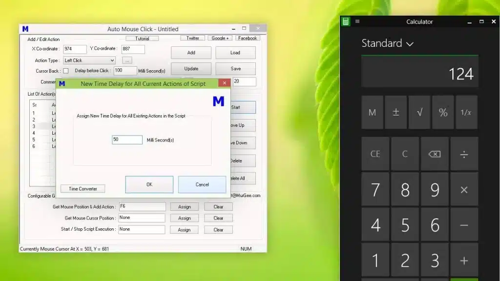 Auto Click là gì? Top 7 phần mềm Auto Click phổ biến 128 Giao diện phần mềm Auto Mouse Click