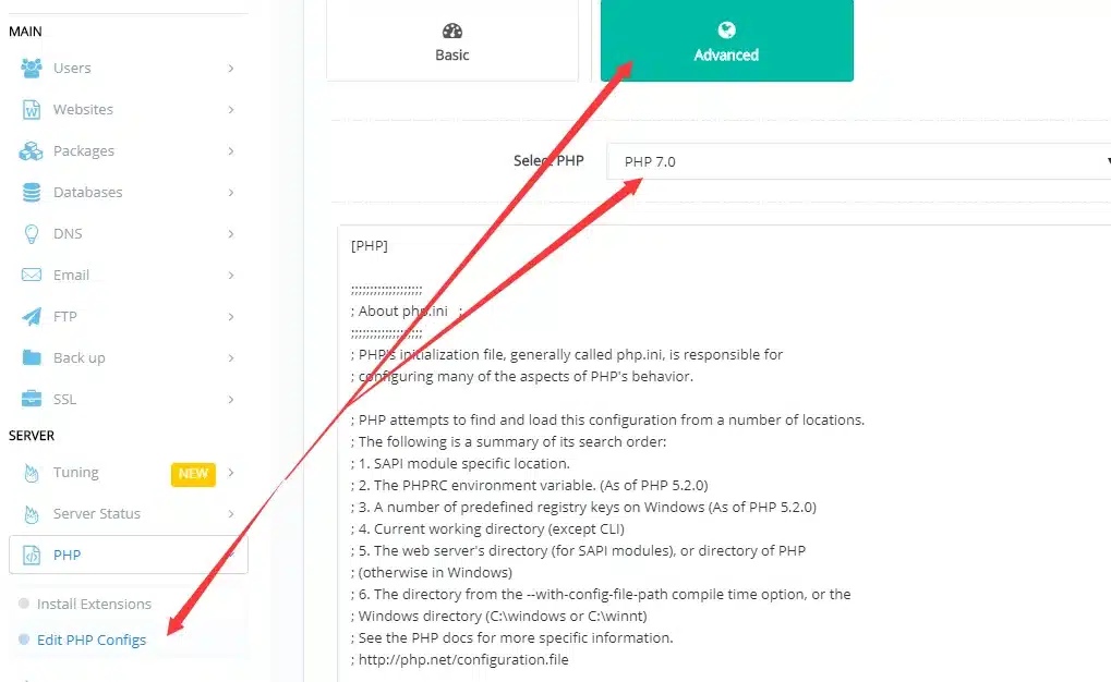 upload max size cyber panel