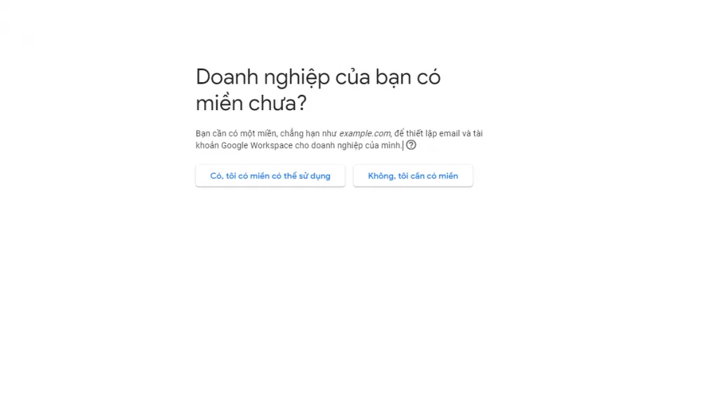 Dùng thử dịch vụ email tên miền miễn phí của Google