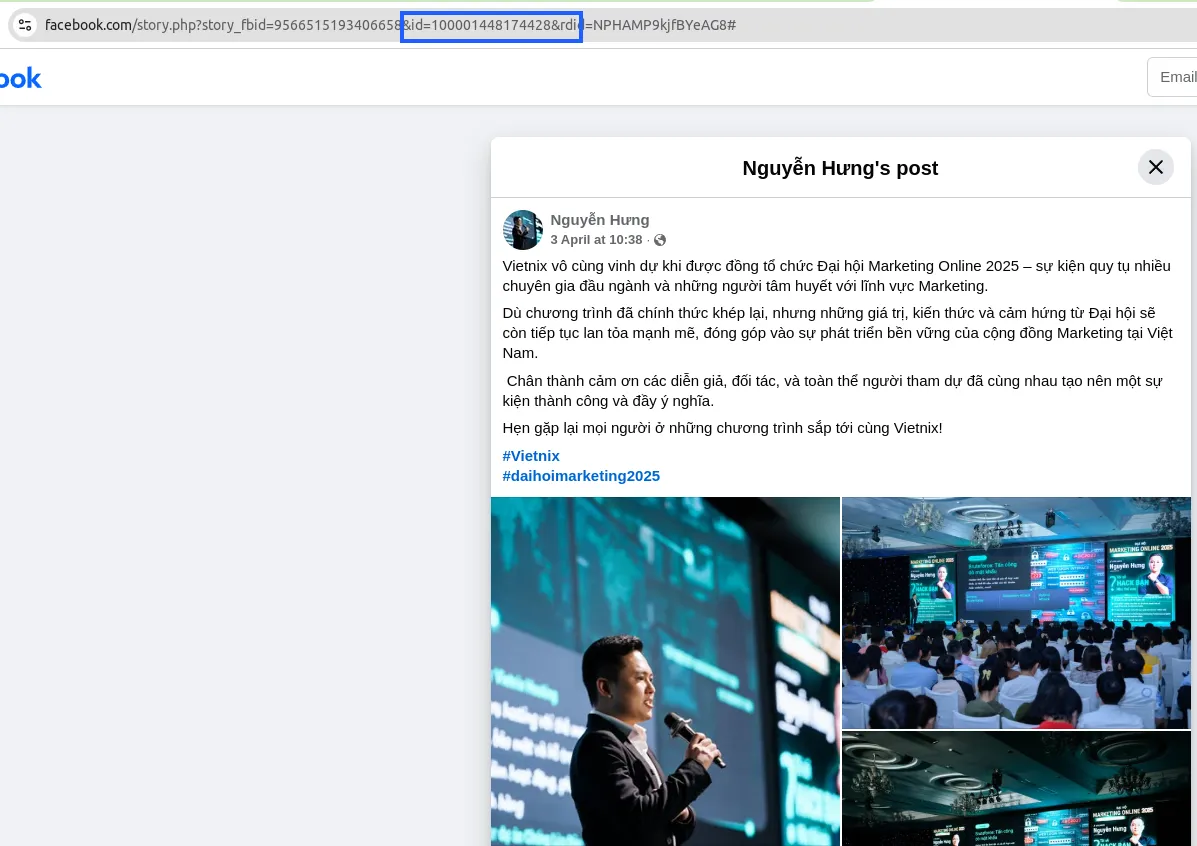 UID là gì? Cách tìm UID Facebook và chạy ADS bằng UID 23 Tìm UID Facebook thủ công