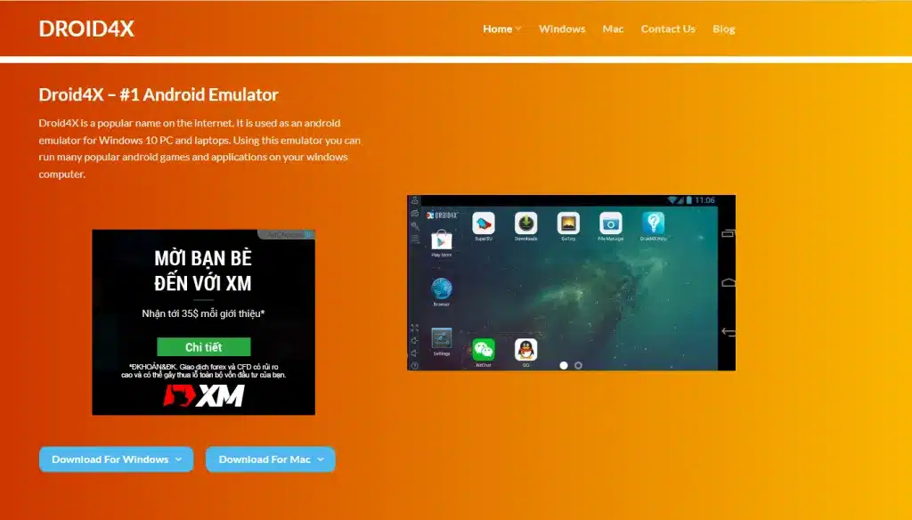 Phần mềm giả lập Android Droid4X là gì?
