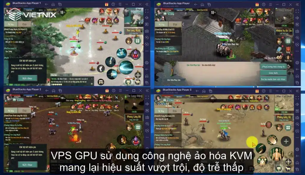 VPS GPU treo được nhiều acc game trên trình giả lập