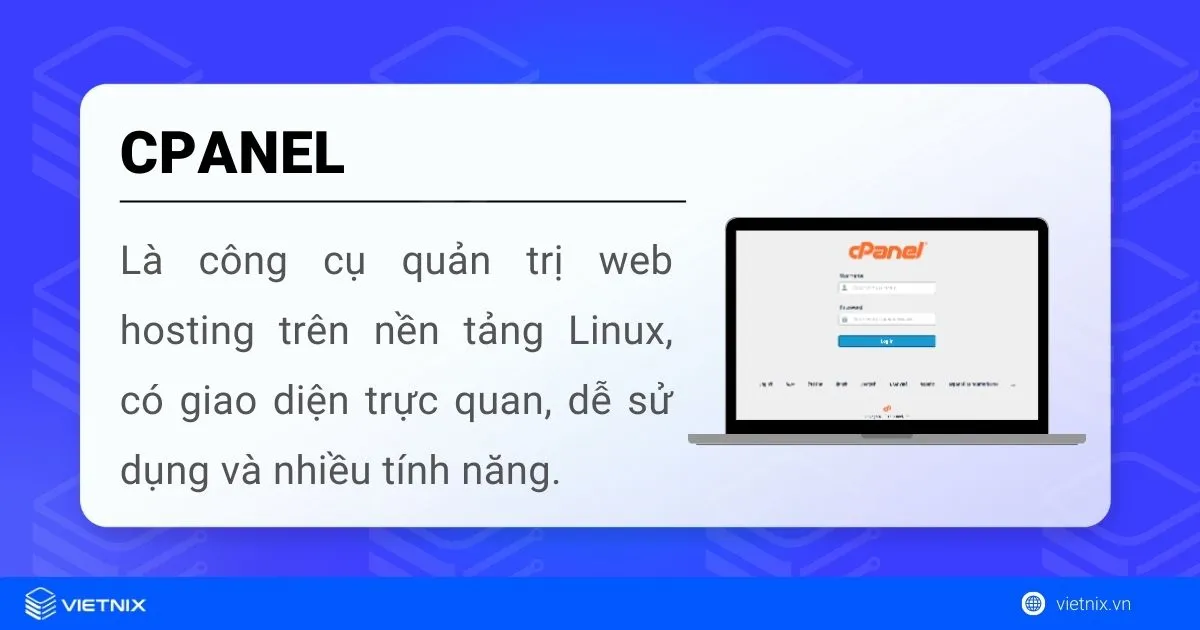 Khái niệm cPanel