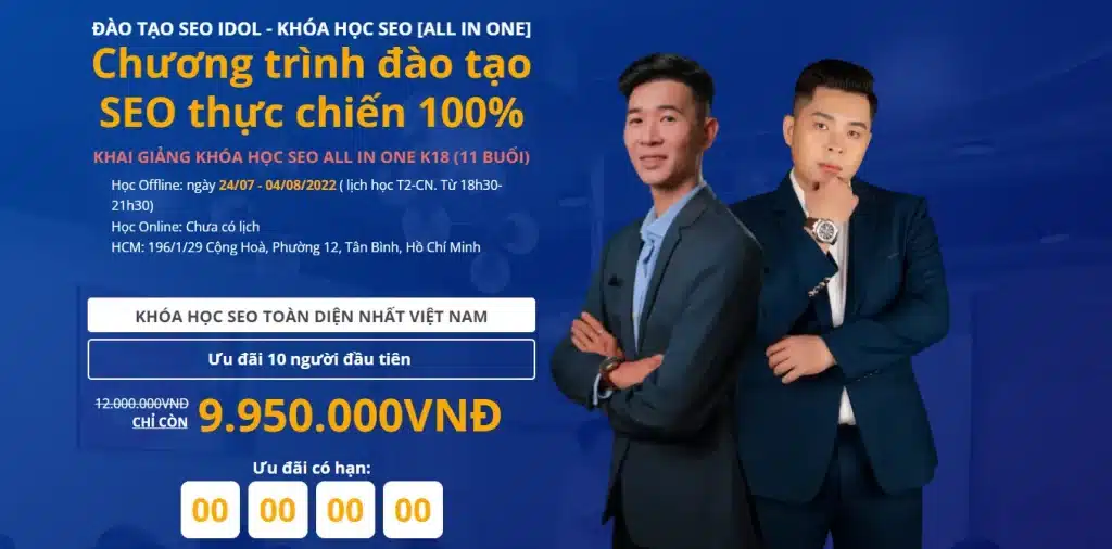 Khóa học SEO ALL IN ONE của SEOSONA