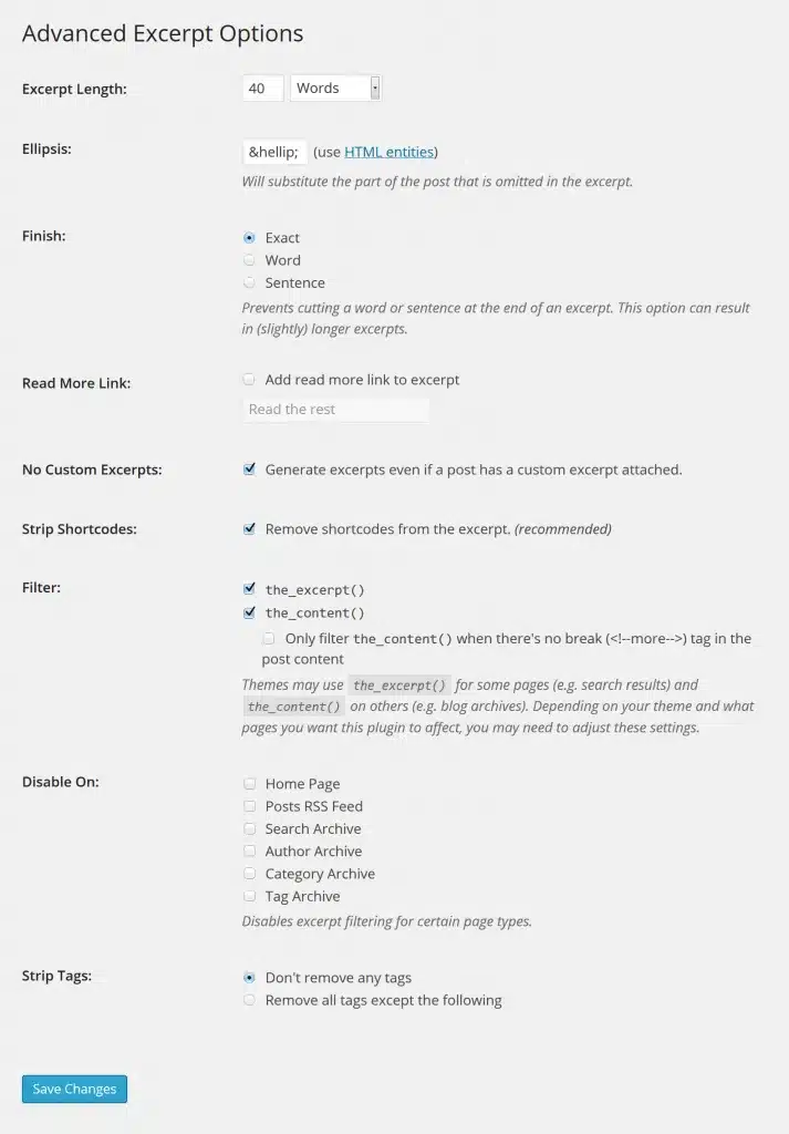 Top 5 plugin thu gọn bài viết trong WordPress đơn giản, chính xác 12 Plugin Advanced Excerpt