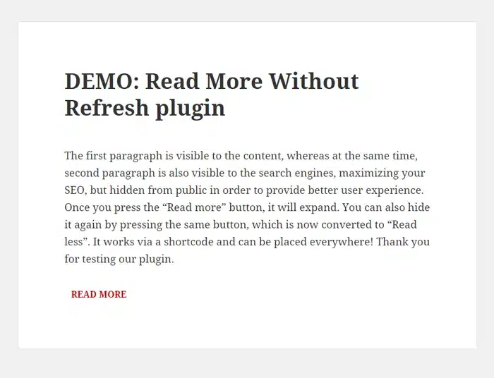 Top 5 plugin thu gọn bài viết trong WordPress đơn giản, chính xác 10 Plugin Read More Without Refresh