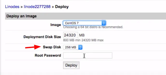 VPS Linode là gì? Hướng dẫn tạo VPS Linode đơn giản và nhanh chóng 31 Chọn dung lượng đĩa làm Swap