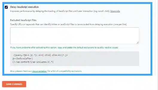 Delay JavaScript Execution để trì hoãn tải các mã Java chưa cần thiết