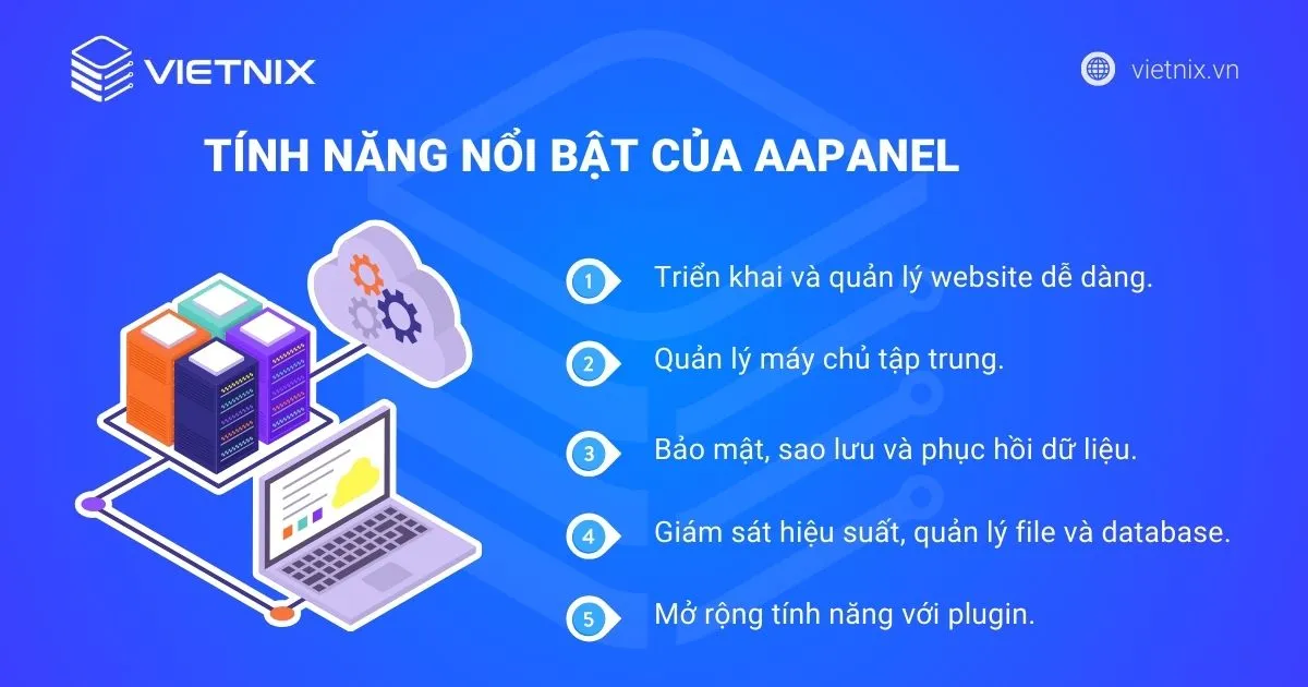 Tính năng nổi bật của aaPanel