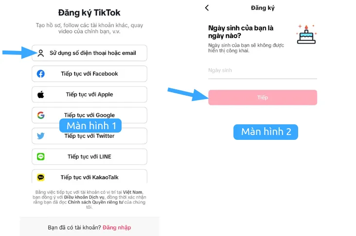 Cách đăng ký và đăng nhập TikTok trên máy tính, điện thoại đơn giản nhất 24 Đăng ký TikTok bằng email/số điện thoại