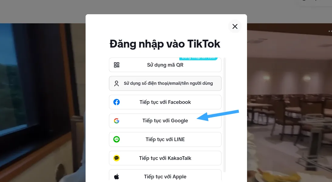 Cách đăng ký và đăng nhập TikTok trên máy tính, điện thoại đơn giản nhất 35 Đăng nhập TikTok bằng Google