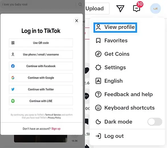 Nhấp chuột vào ảnh đại diện - chọn Xem hồ sơ (View Profile)
