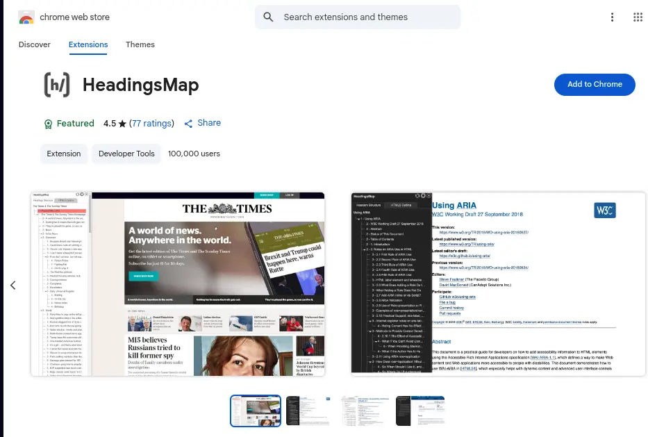 Thẻ Heading là gì? Cách tối ưu thẻ heading hiệu quả nhất trong SEO 39 HeadingsMap (cho Chrome & Firefox)