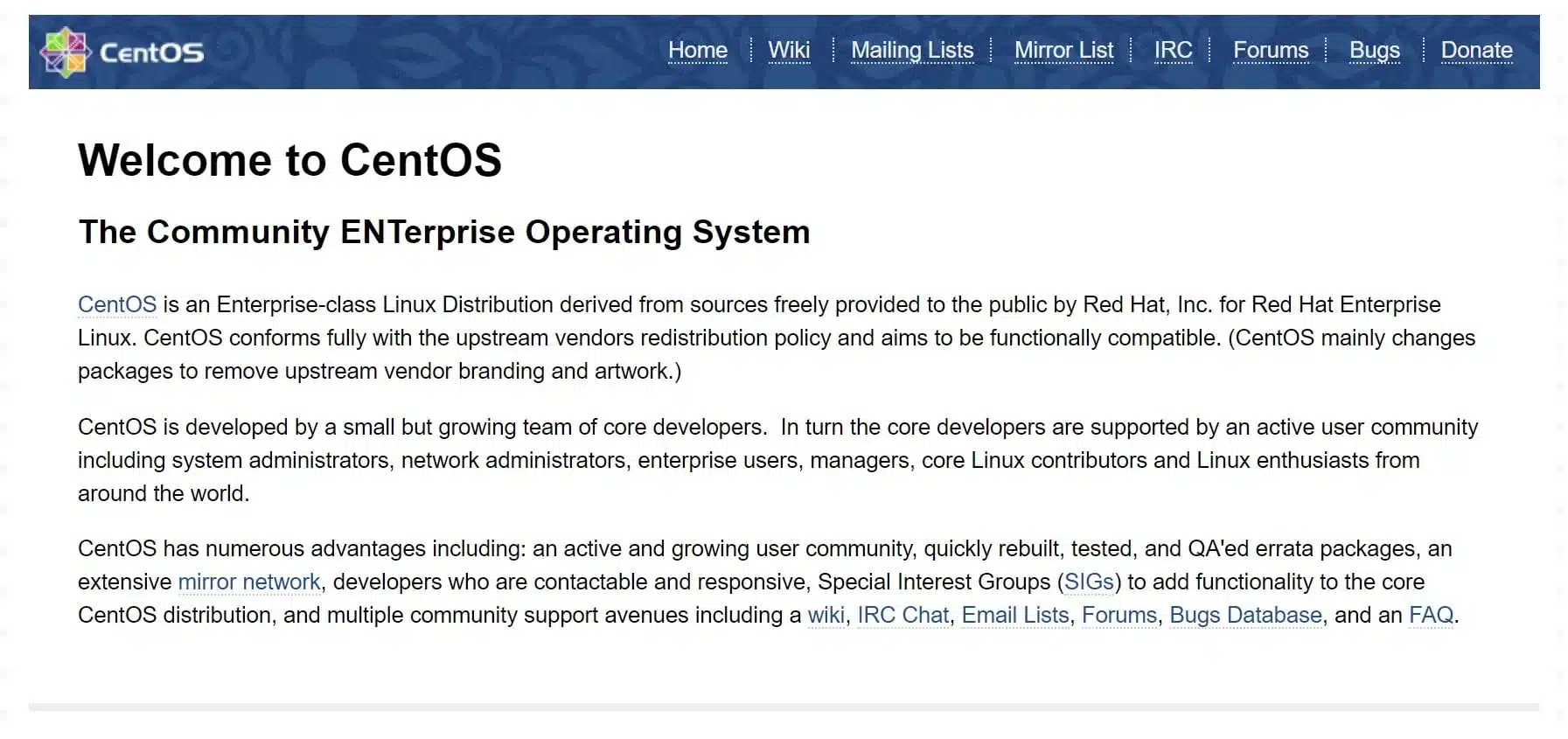 Trang CentOS 7 Nginx mặc định