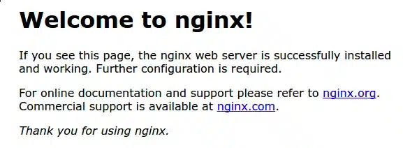 Welcome to nginx