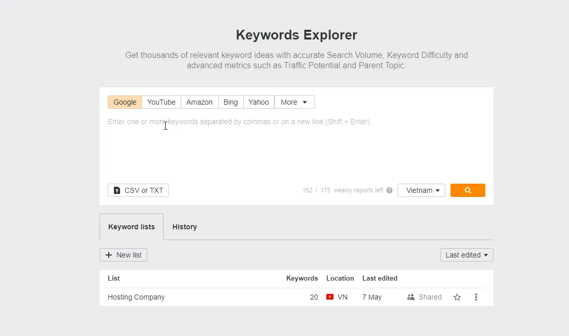 Long-tail keywords là gì? 16 cách tìm long-tail keywords hiệu quả 29 Ahrefs - Keywords Explorer
