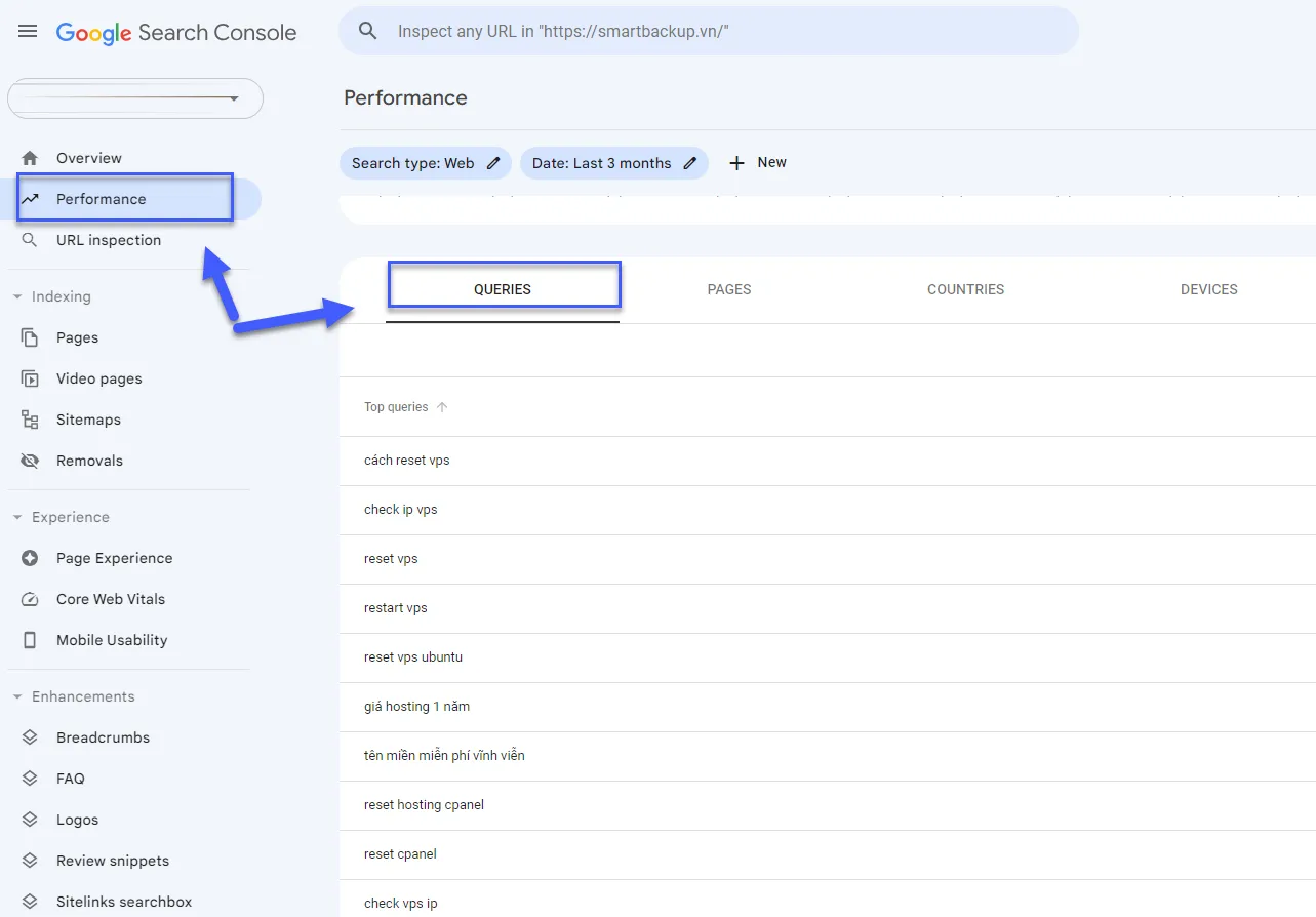 Long-tail keywords là gì? 16 cách tìm long-tail keywords hiệu quả 27 Sử dụng Google Search Console