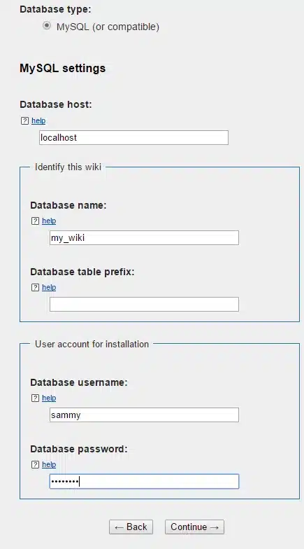 Thiết lập MediaWiki