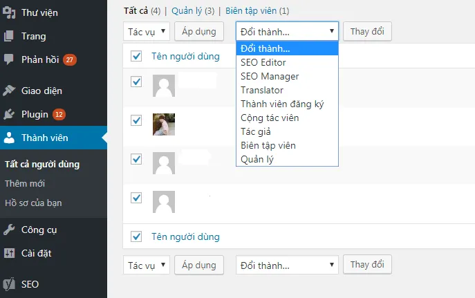 Biên tập viên trong WordPress