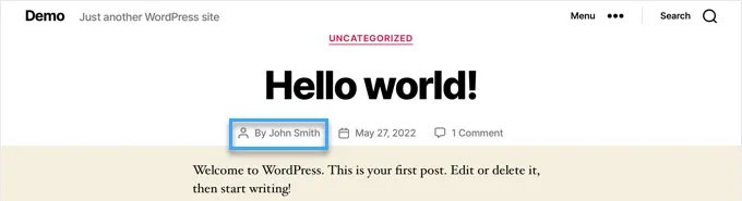 Author là gì? Sự khác biệt trong vai trò và quyền của tác giả WordPress 8 Dòng tên tác giả trong WordPress