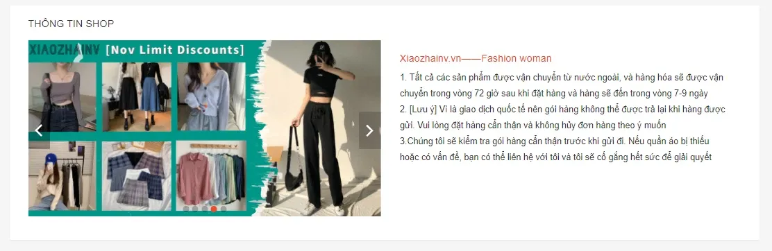 Tối ưu thông tin giới thiệu gian hàng