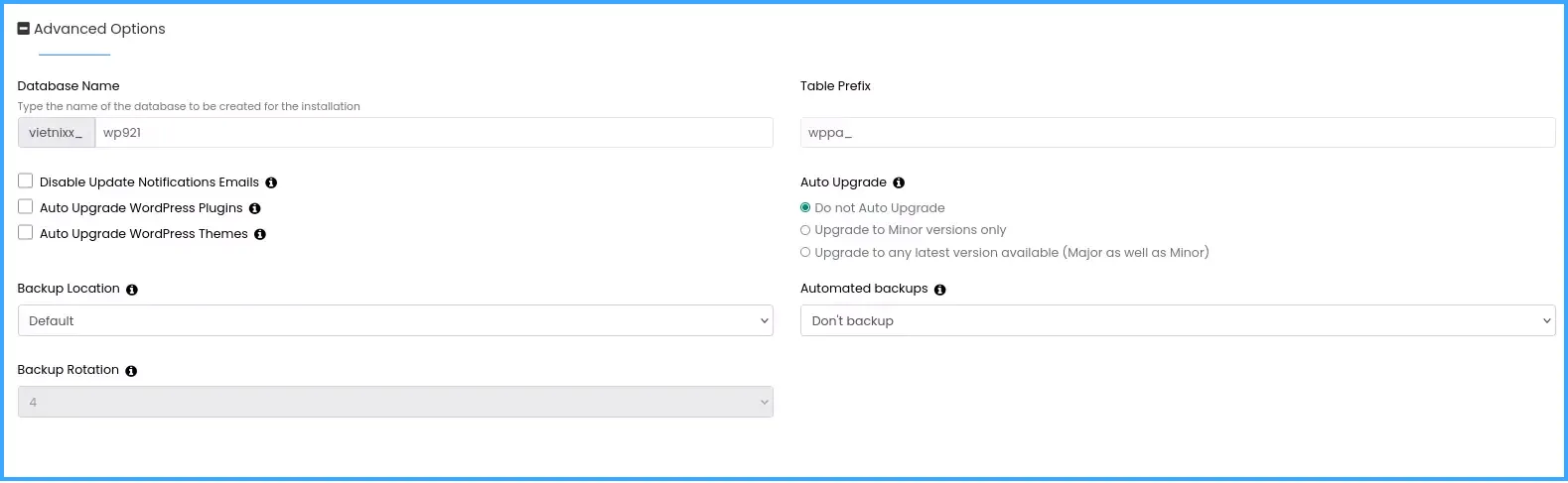 Cách tạo food blog bằng WordPress đơn giản 39 Tạo Database cho WordPress