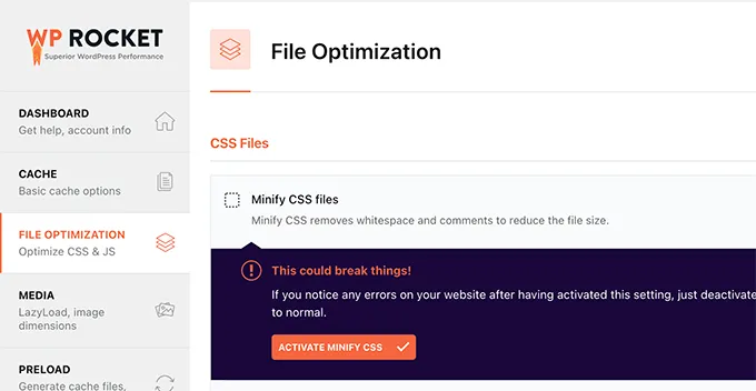 Hướng dẫn 3 cách giảm dung lượng, tối ưu file css/javascript trong WordPress 10 Kích hoạt Tối ưu CSS