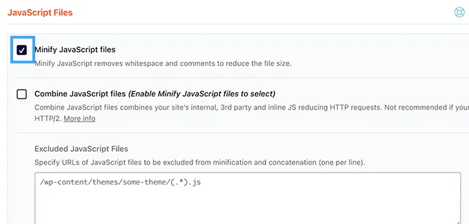 Hướng dẫn 3 cách giảm dung lượng, tối ưu file css/javascript trong WordPress 11 WP Rocket tối ưu file JavaScript