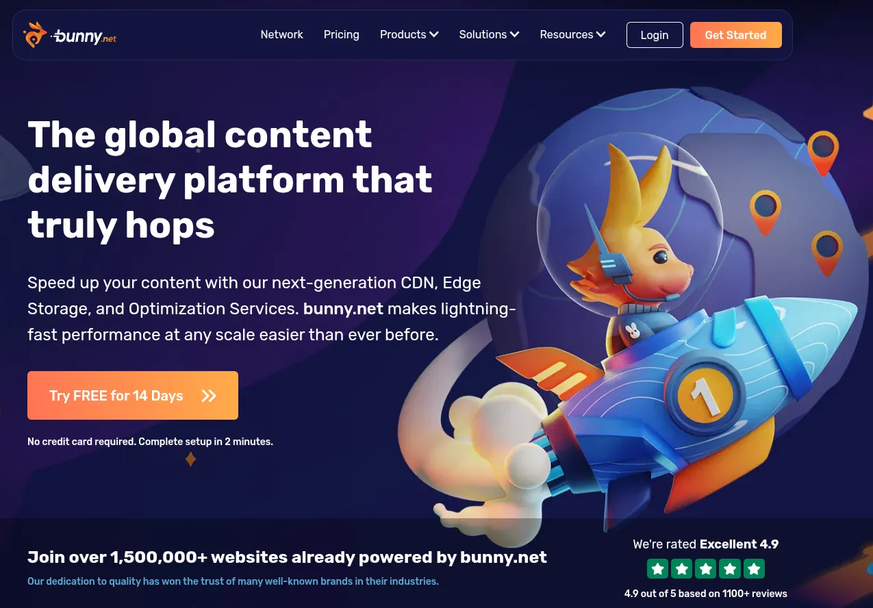 Top 7 dịch vụ CDN WordPress tốt nhất hiện nay 19 Bunny.net