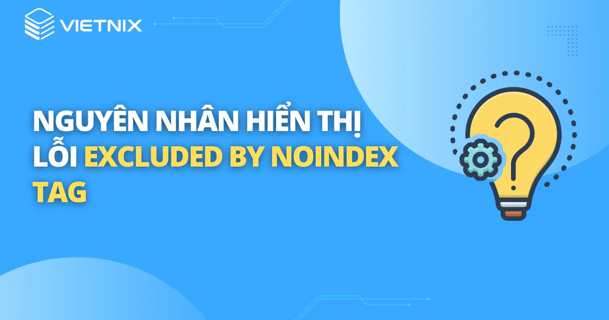 Nguyên nhân hiển thị lỗi excluded by noindex tag trong Google Search Console