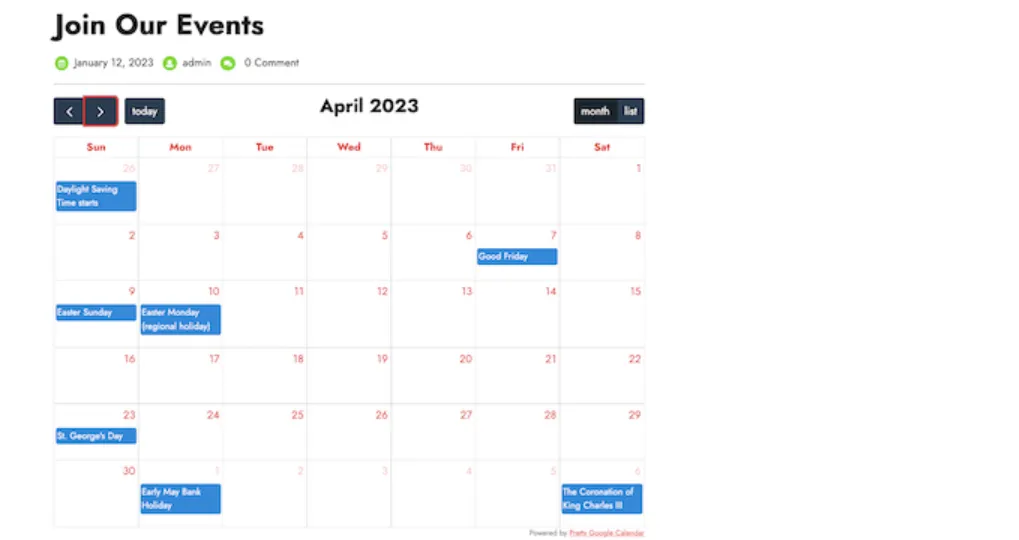 Cách thêm Google Calendar vào WordPress 35 thêm Google Calendar vào trong trang web WordPress